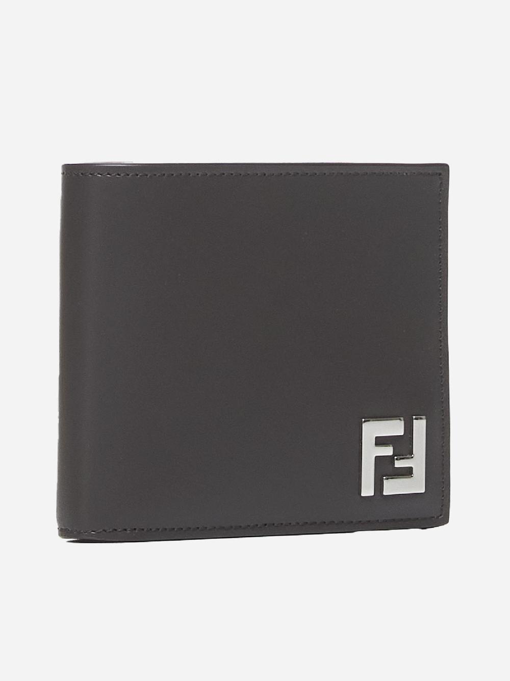 FENDI Portafoglio in pelle con placca-logo Offerta