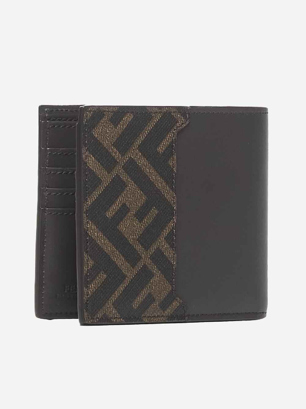 FENDI Portafoglio in pelle con placca-logo Offerta