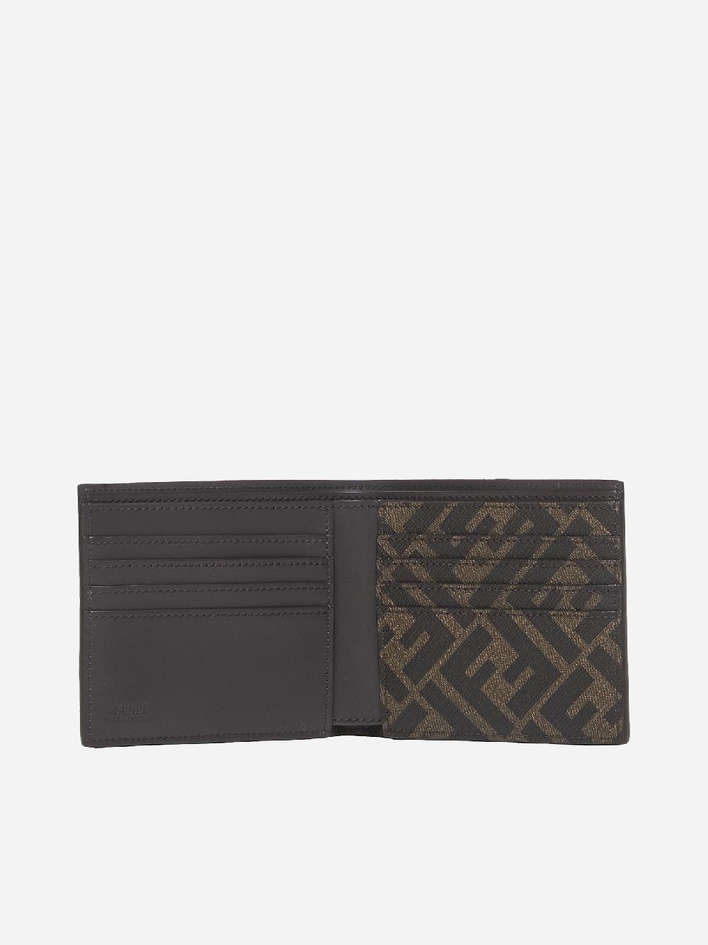 FENDI Portafoglio in pelle con placca-logo Offerta