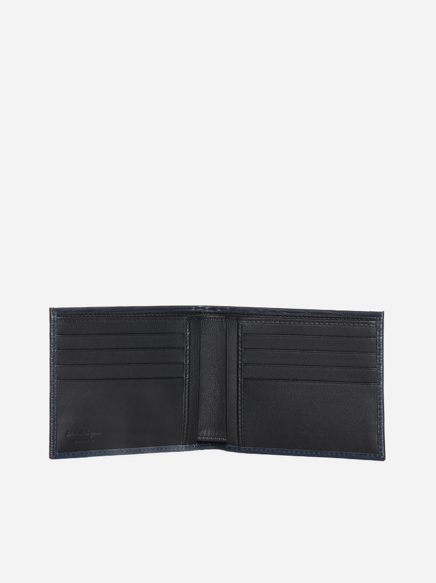FERRAGAMO Portafoglio Gancini in pelle Vendita Calda