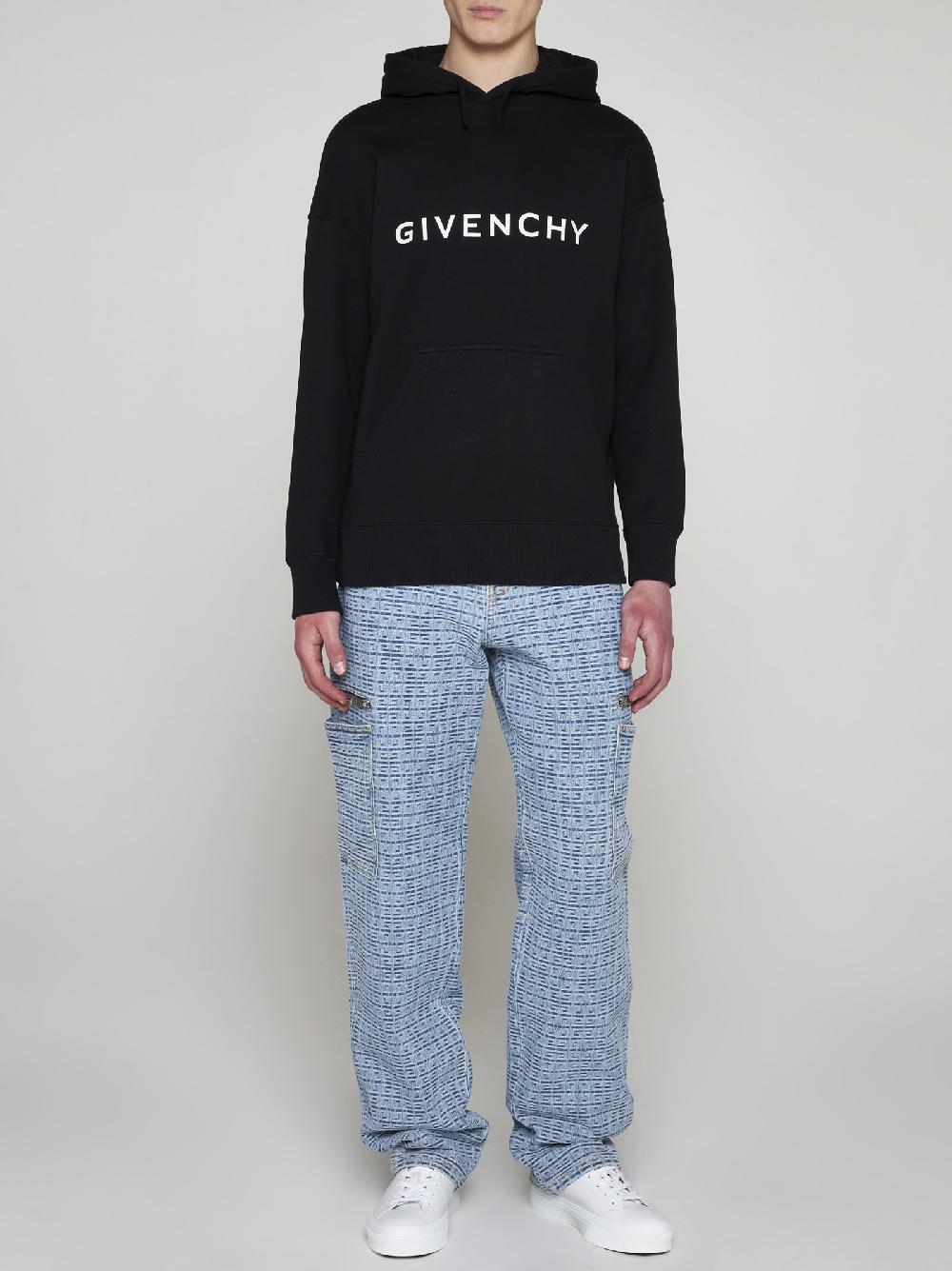 GIVENCHY Felpa in cotone con cappuccio e logo I Più Venduti