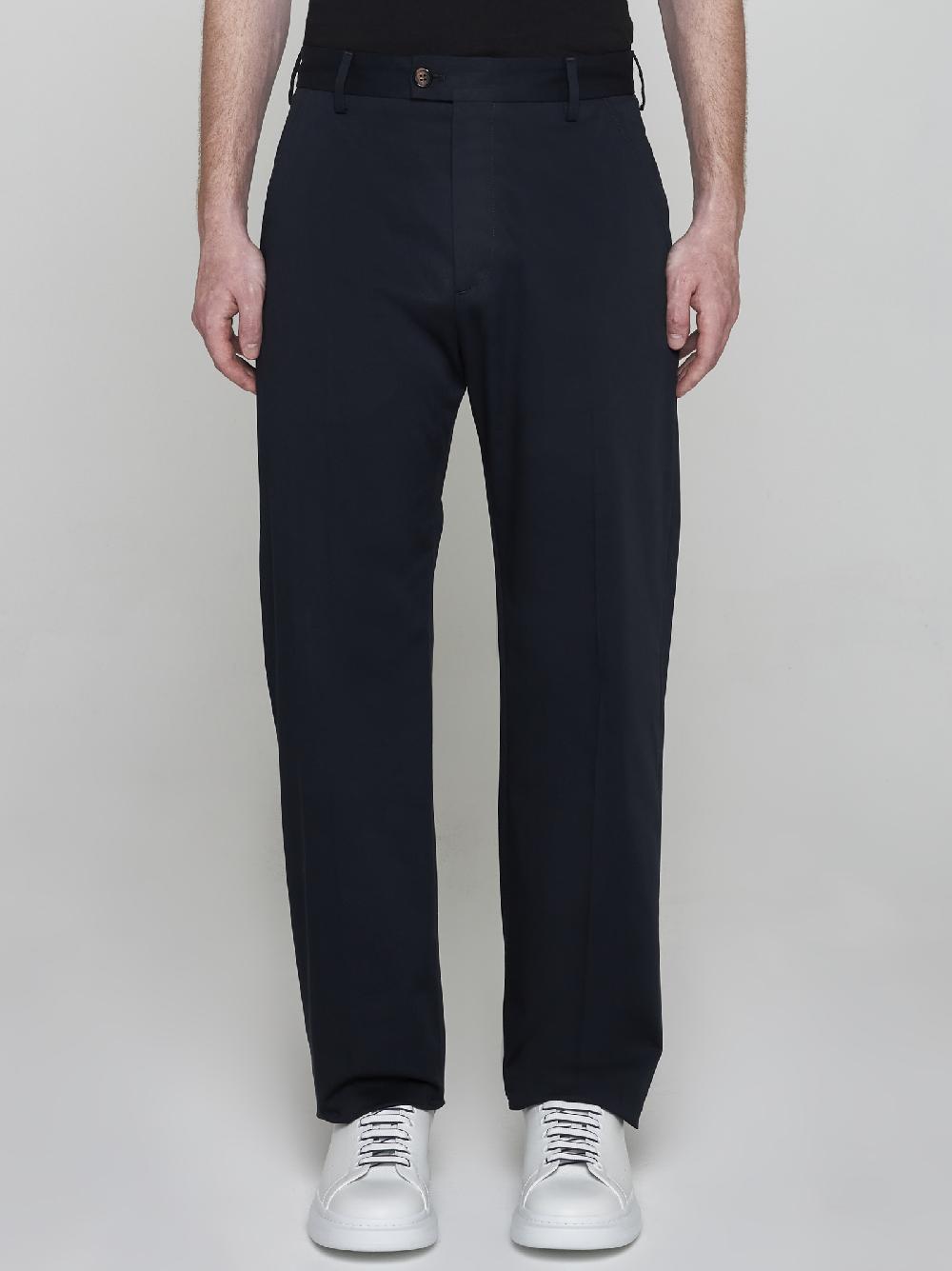 ALEXANDER MCQUEEN Pantaloni chino in cotone In Saldo