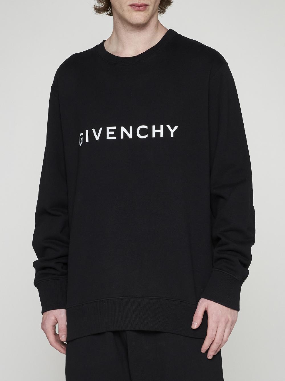 GIVENCHY Felpa in cotone con logo Qualità Garantita