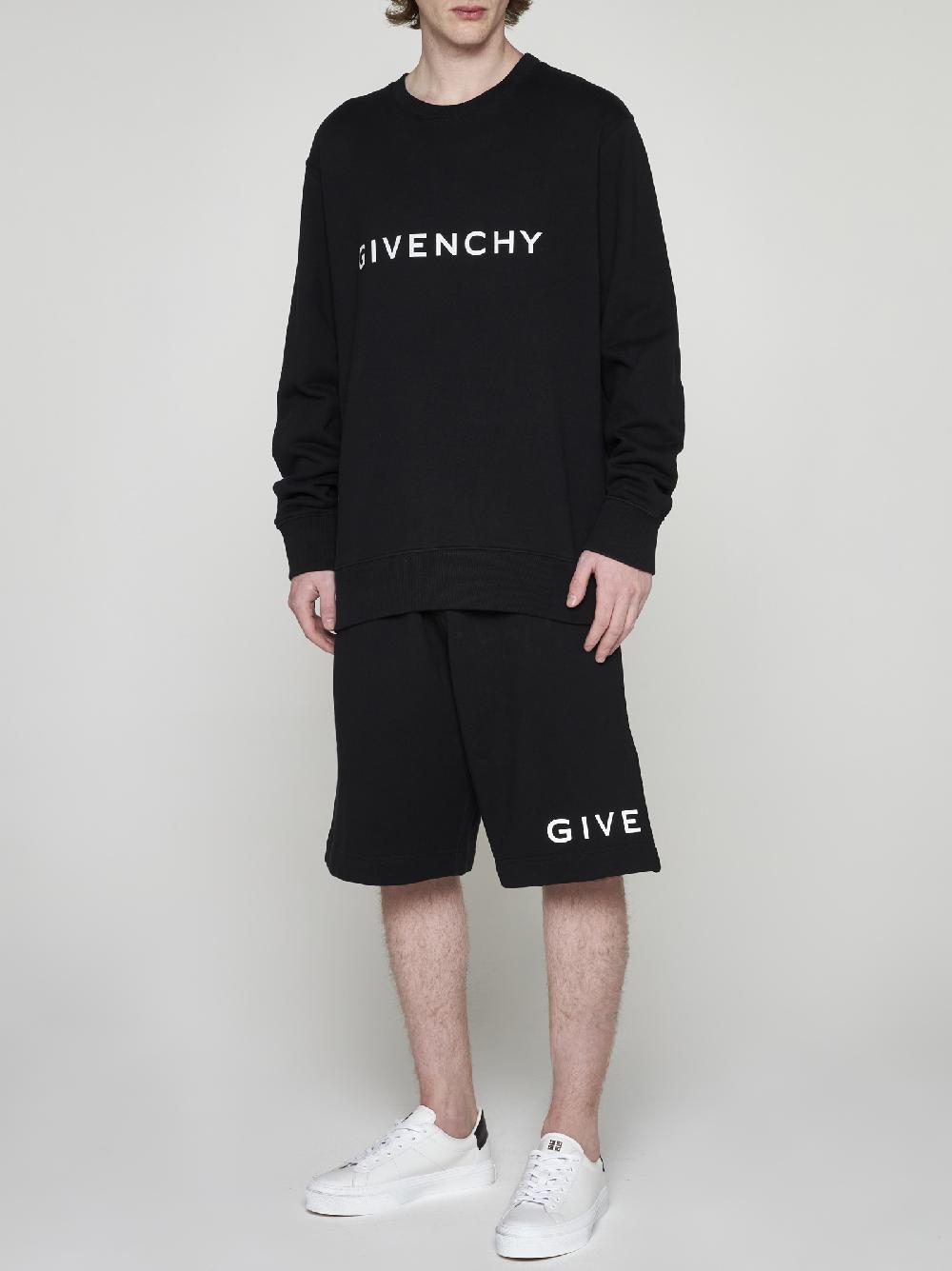 GIVENCHY Felpa in cotone con logo Qualità Garantita