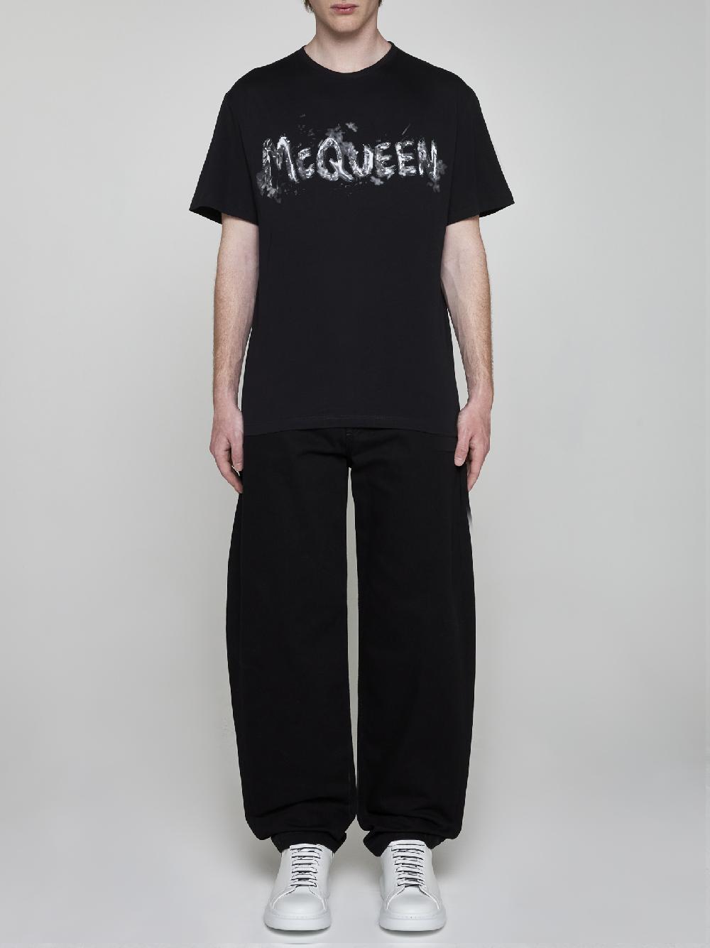 ALEXANDER MCQUEEN T-shirt in cotone con logo Negozi Online