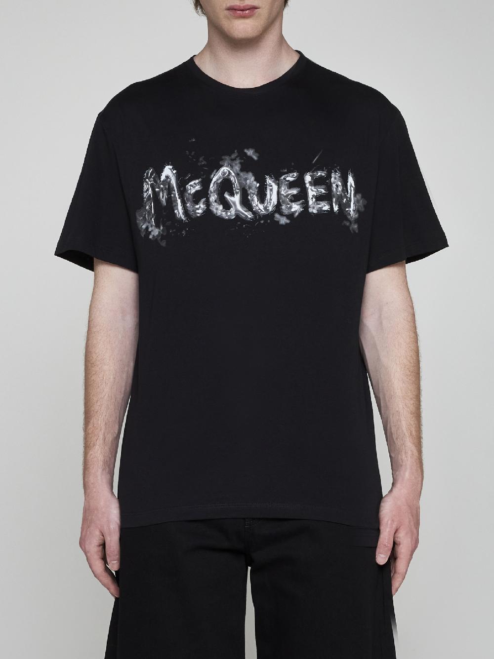 ALEXANDER MCQUEEN T-shirt in cotone con logo Negozi Online
