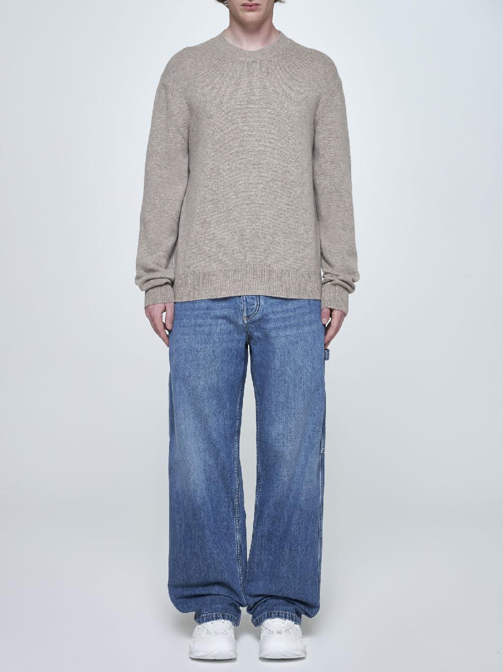 BOTTEGA VENETA Pull misto cashmere con toppe Consegna Veloce
