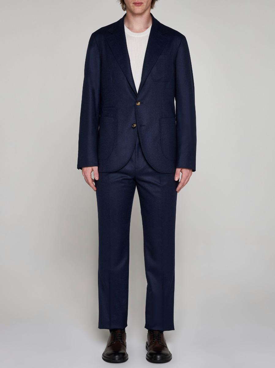BRUNELLO CUCINELLI Completo monopetto in lana Outlet