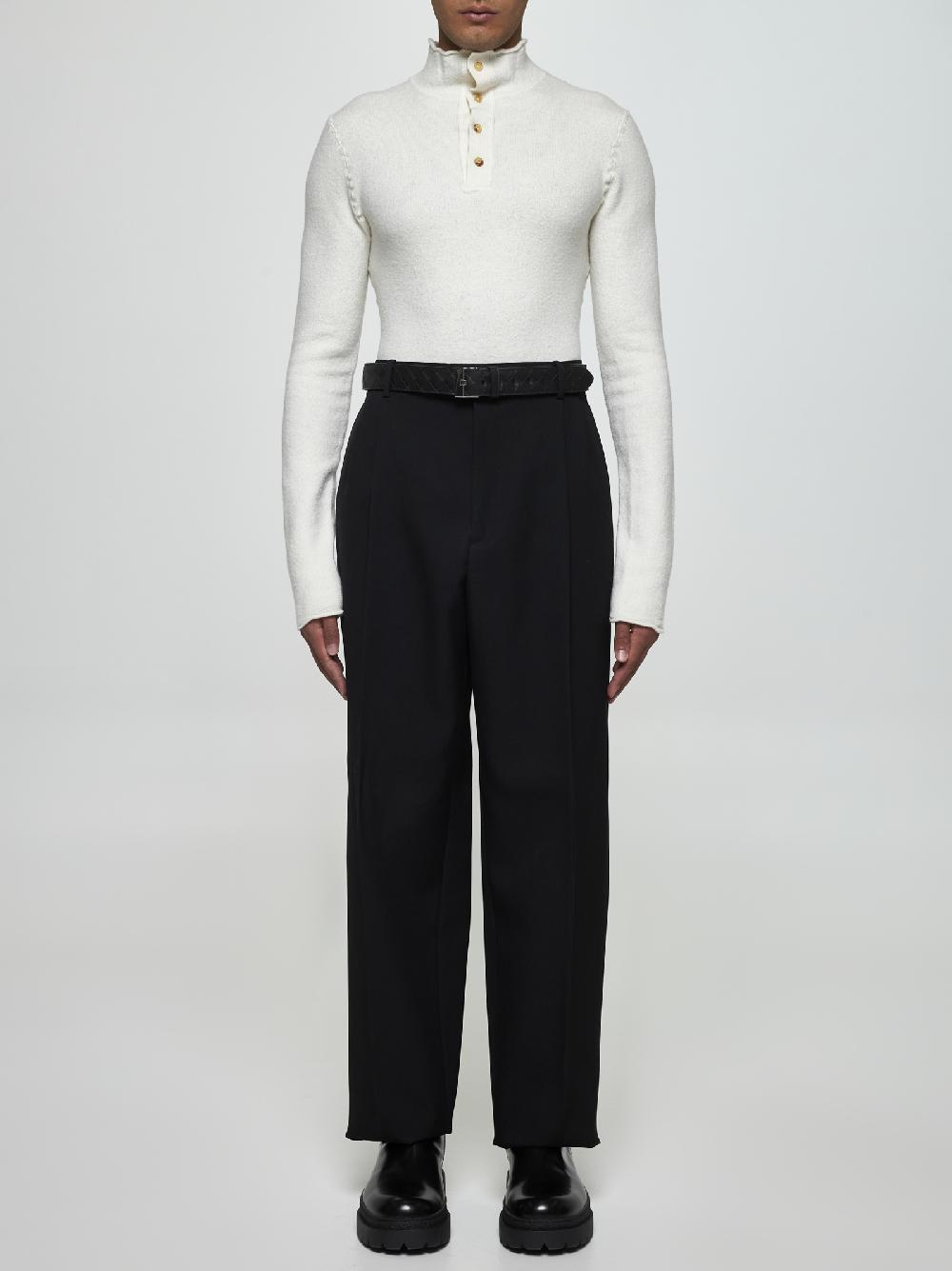 BOTTEGA VENETA Pantaloni in twill di lana Nuova