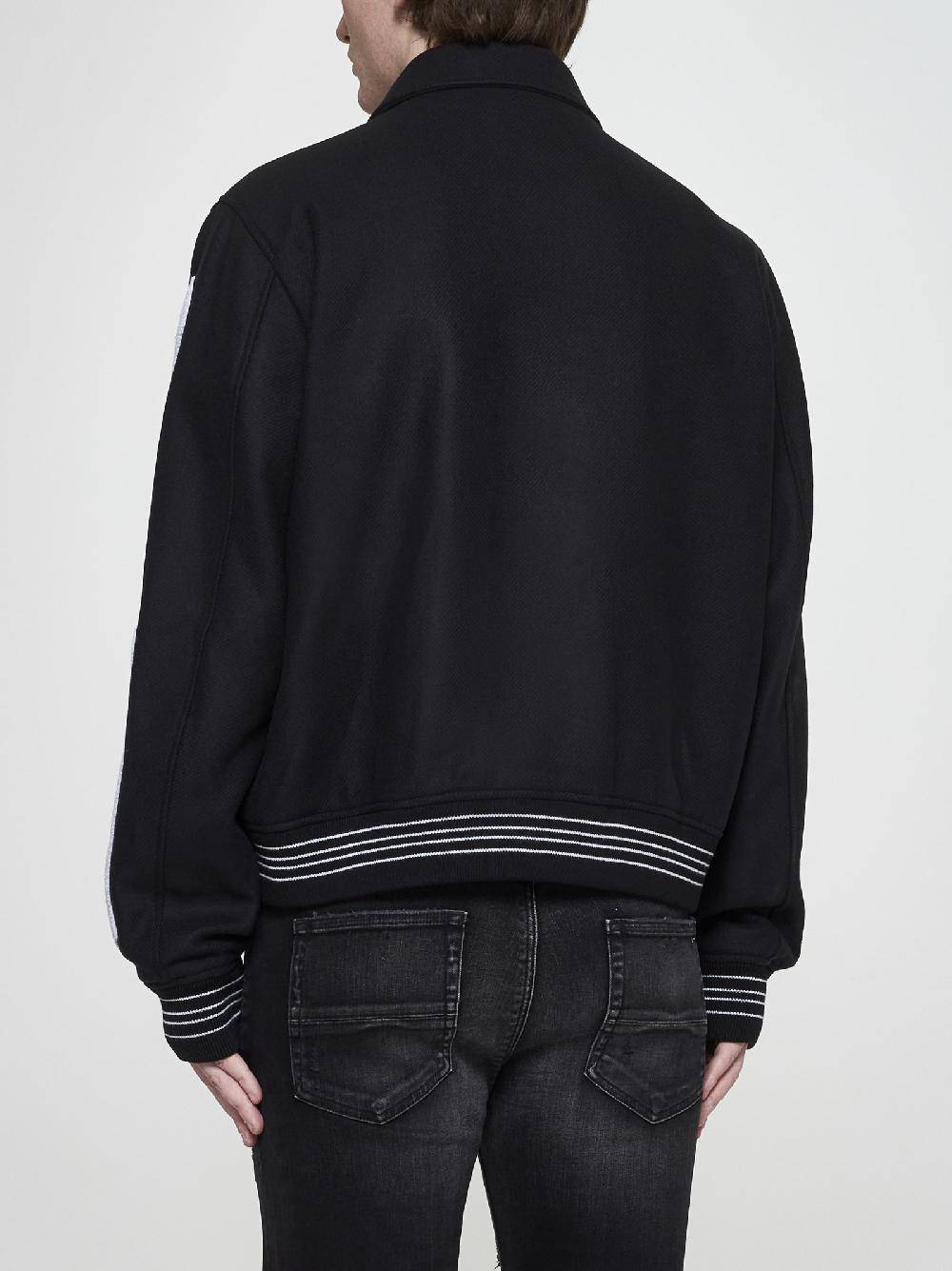 AMIRI Bomber Bones misto lana Nuovo
