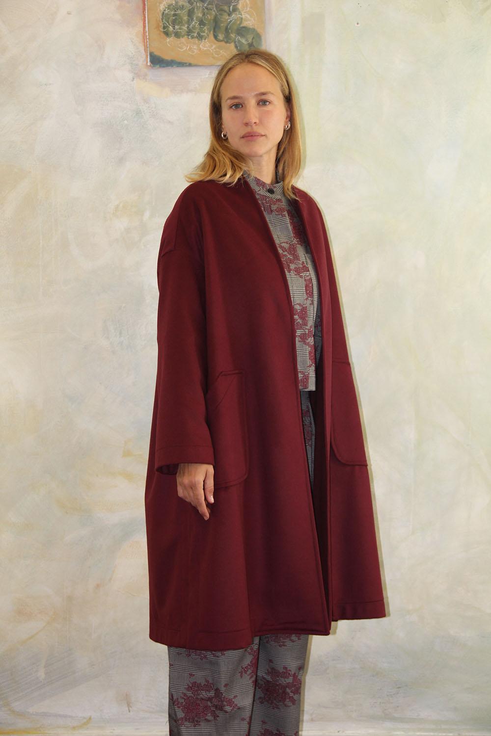 ROSÈ A POIS Baustelle Cappotto Cashmere Sconto