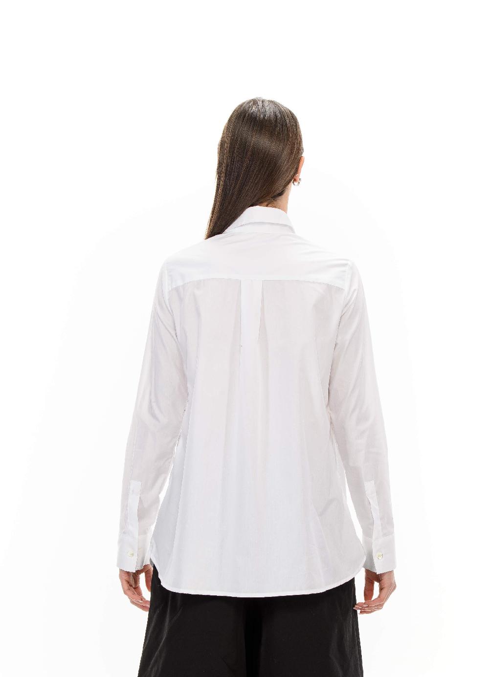 ROSÈ A POIS ENDORA Camicia bianca maxi-cuore Fino Al -60%