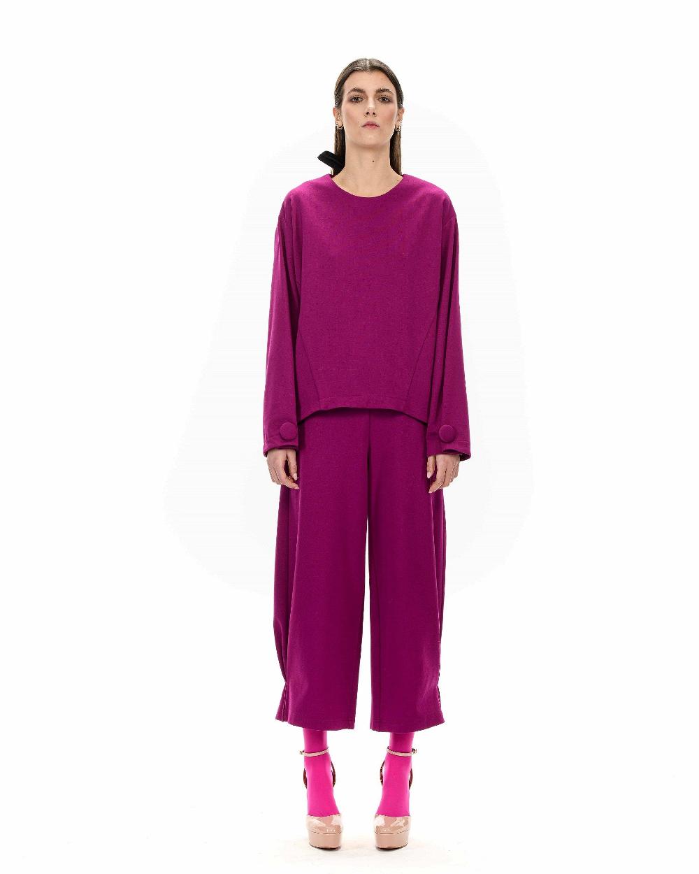 ROSÈ A POIS FLORA Pantalone bombato Saldi Di Fabbrica