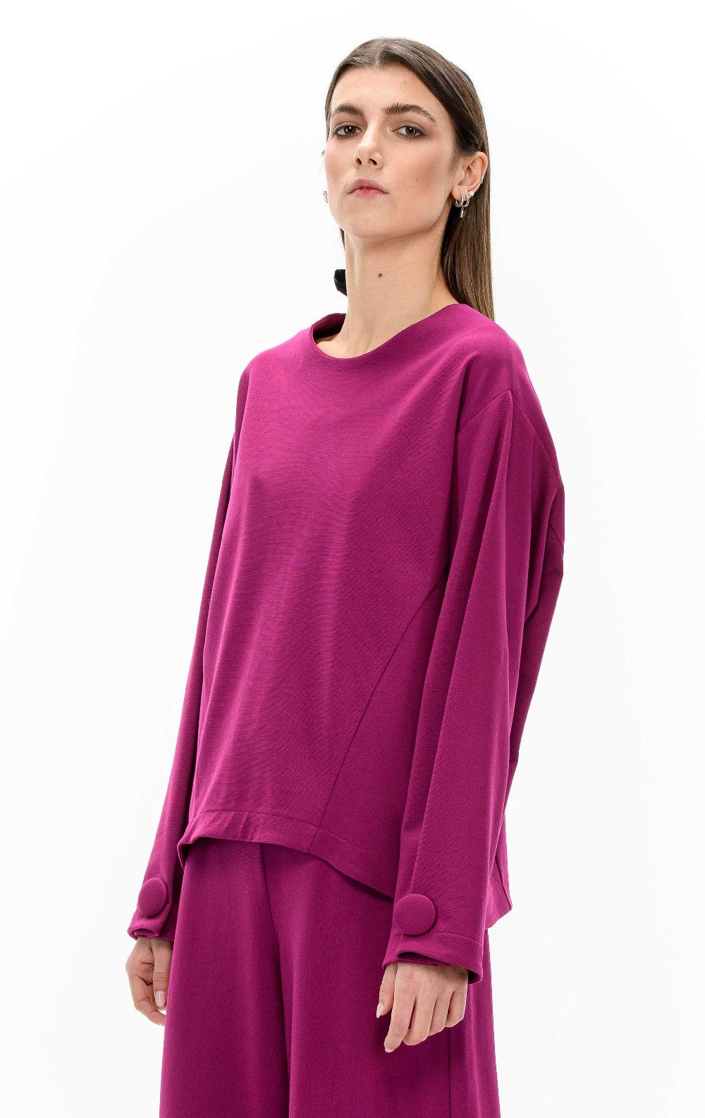 ROSÈ A POIS LENORA Blusa con fiocco Affare Del Giorno