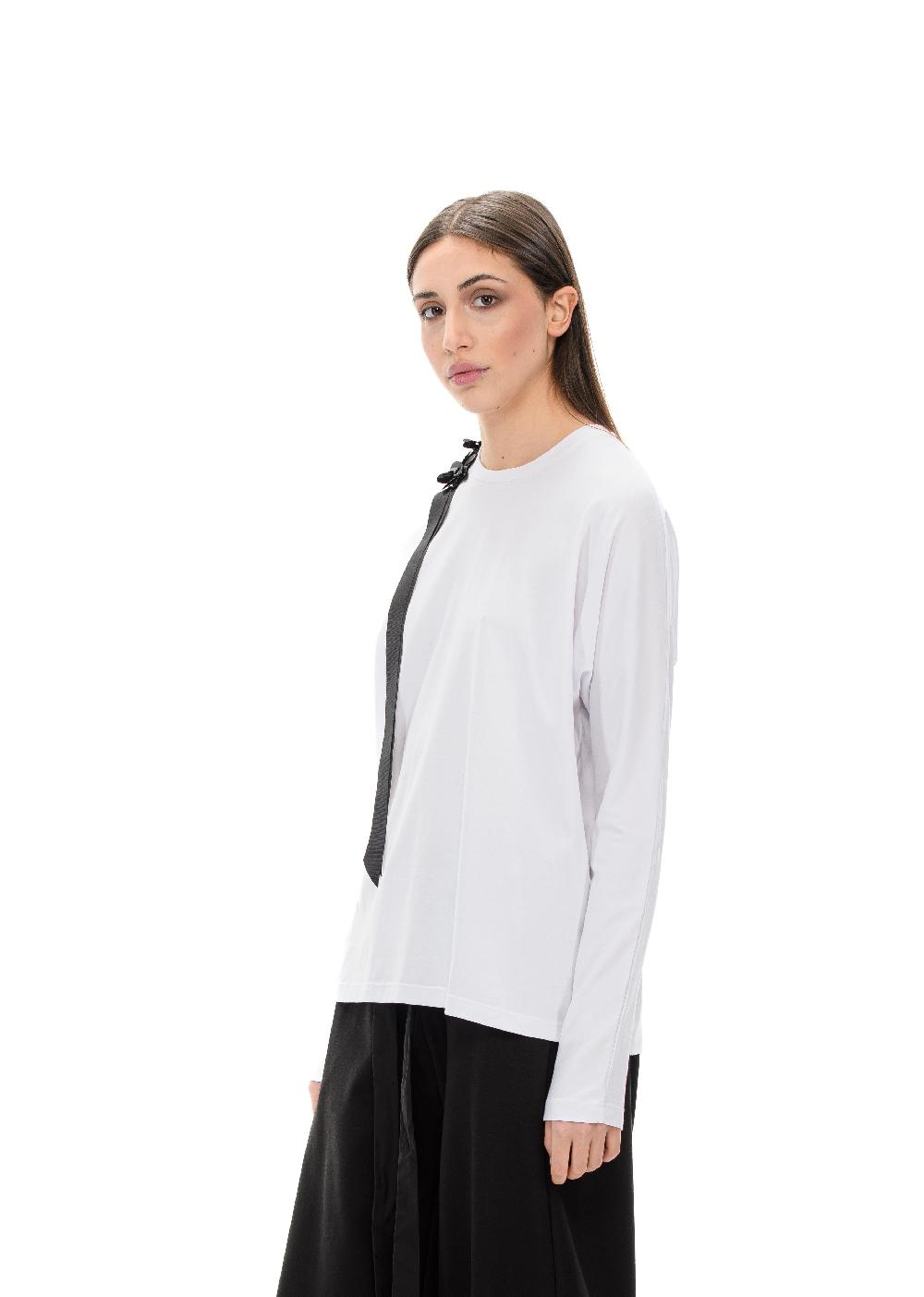 ROSÈ A POIS BLOOM T-shirt con dettaglio Negozi Online