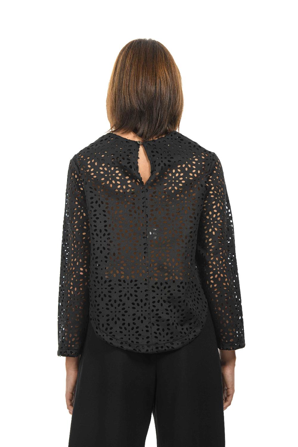 ROSÈ A POIS PLAGG Blusa traforata Moda
