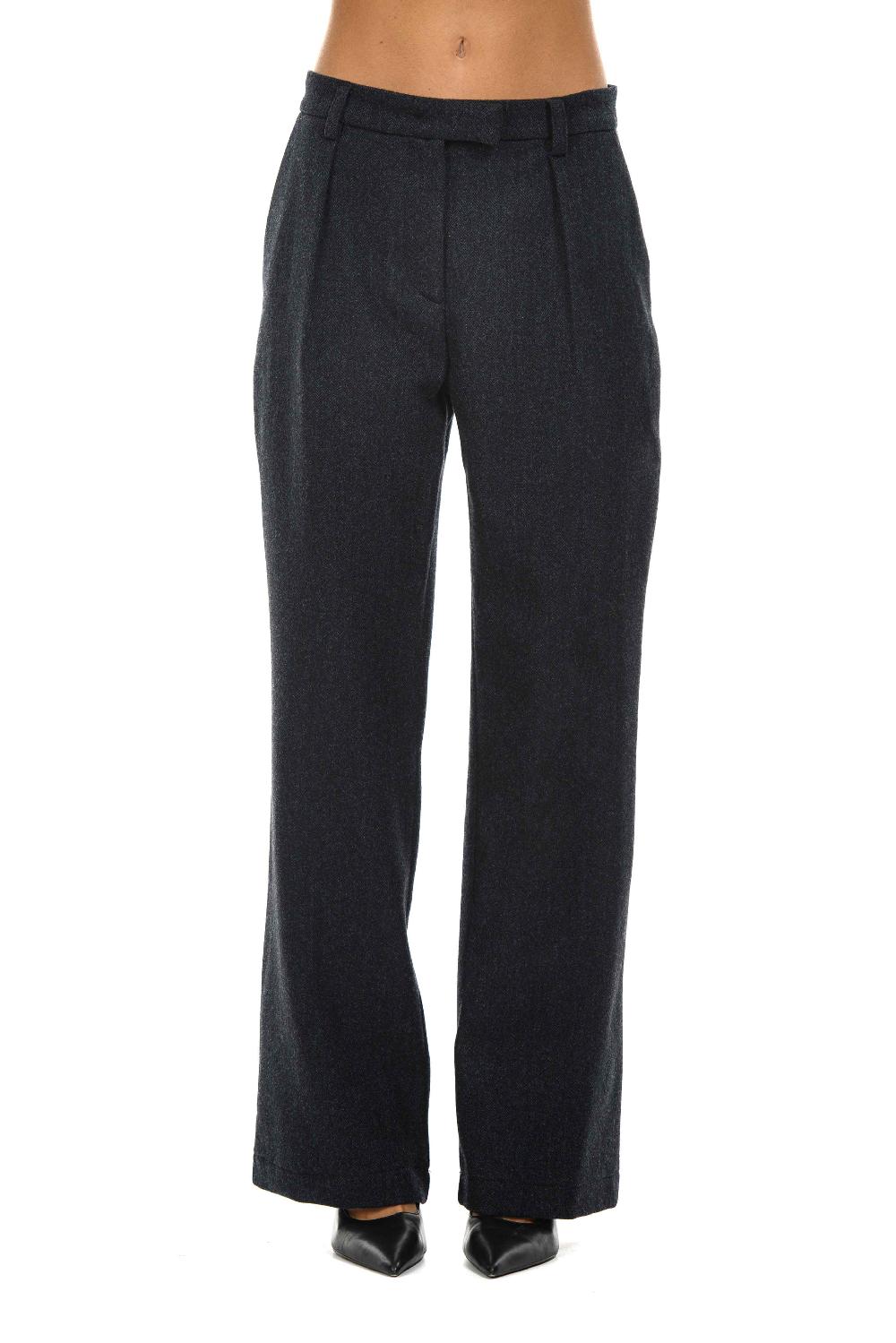 ROSÈ A POIS BING Pantalone in pura lana Affare Del Giorno