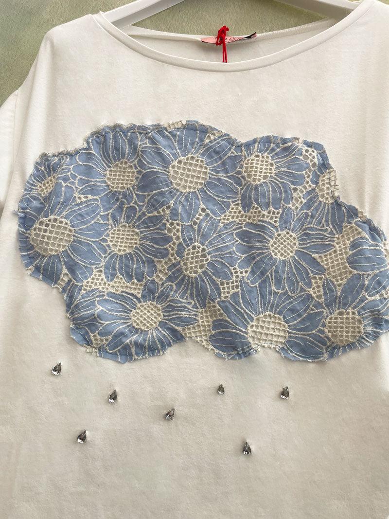 ROSÈ A POIS Nuvoletta T-shirt Italia