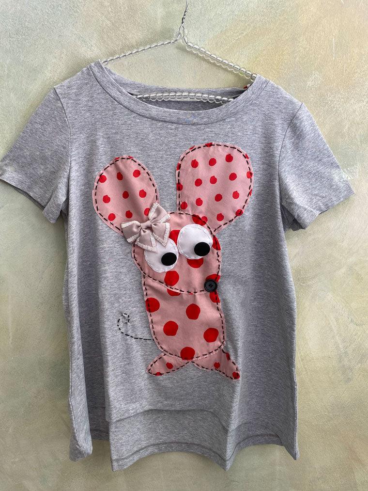 ROSÈ A POIS Topolina T-shirt Saldi Di Fabbrica