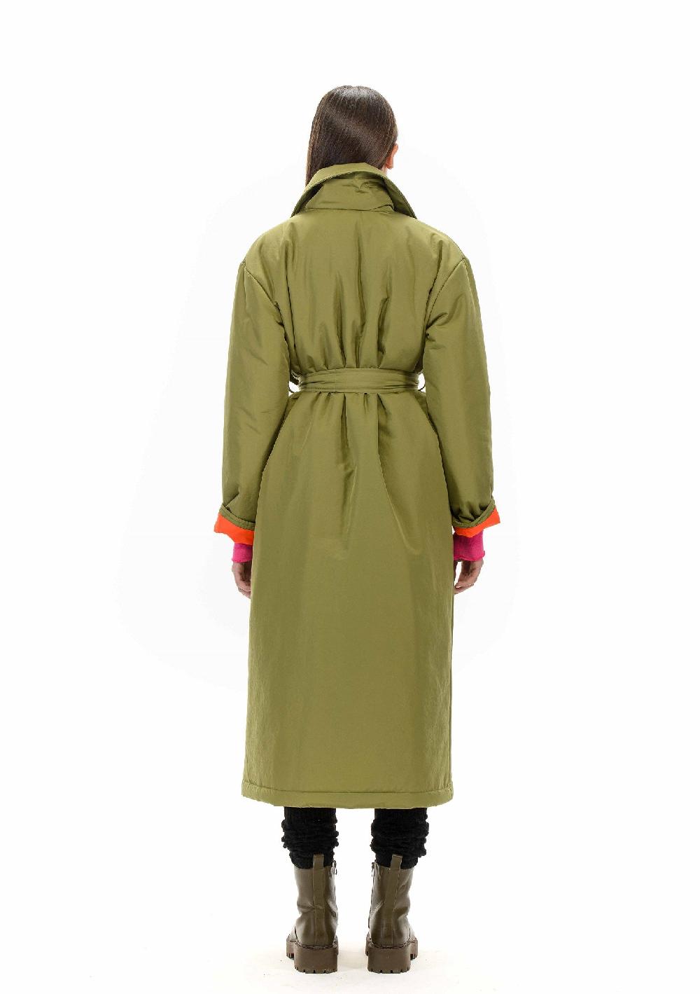 ROSÈ A POIS TEODORA Trench imbottito Nuovo