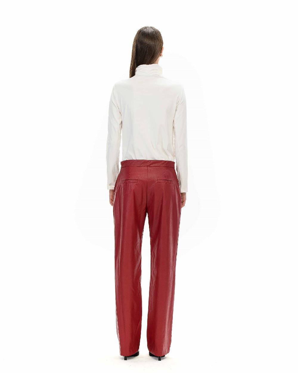 ROSÈ A POIS NERISSA Pantalone ecopelle Pezzi Unici