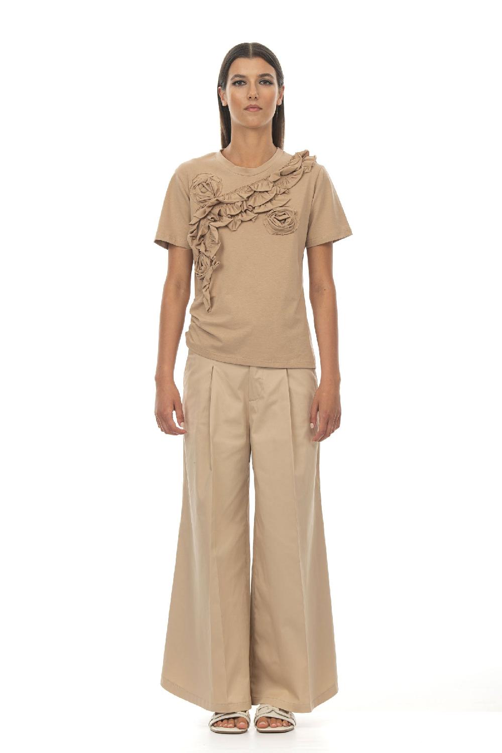 ROSÈ A POIS Jasmine T-shirt sabbia Qualità Garantita