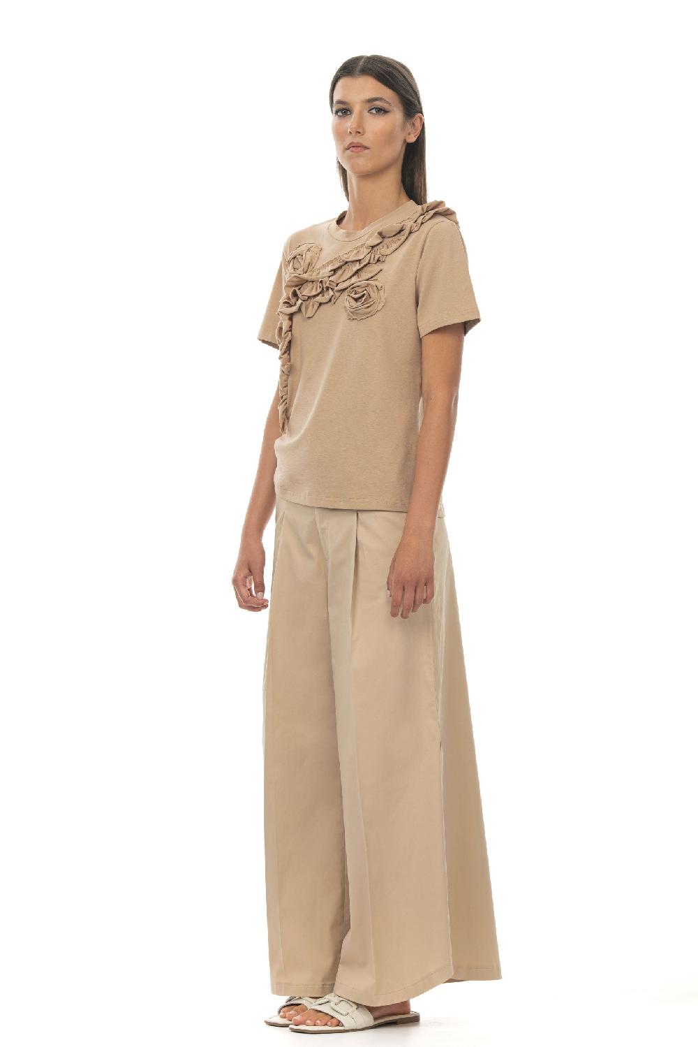 ROSÈ A POIS Jasmine T-shirt sabbia Qualità Garantita