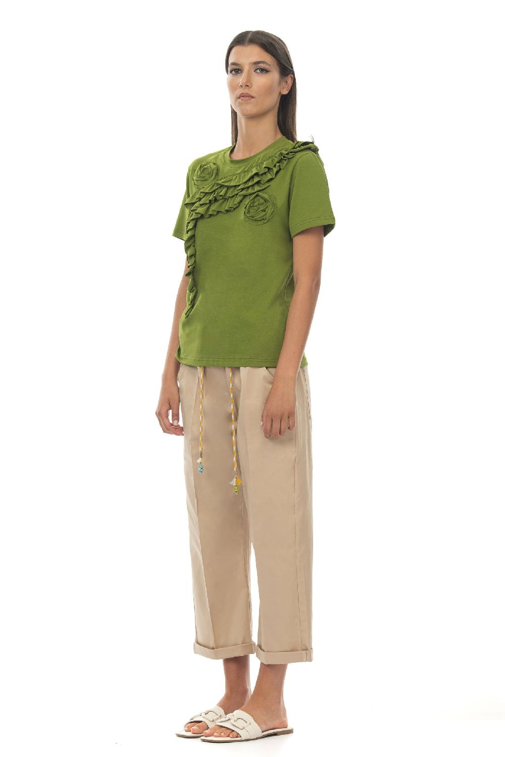 ROSÈ A POIS Mago di Oz Pantalone Sabbia Negozi Online
