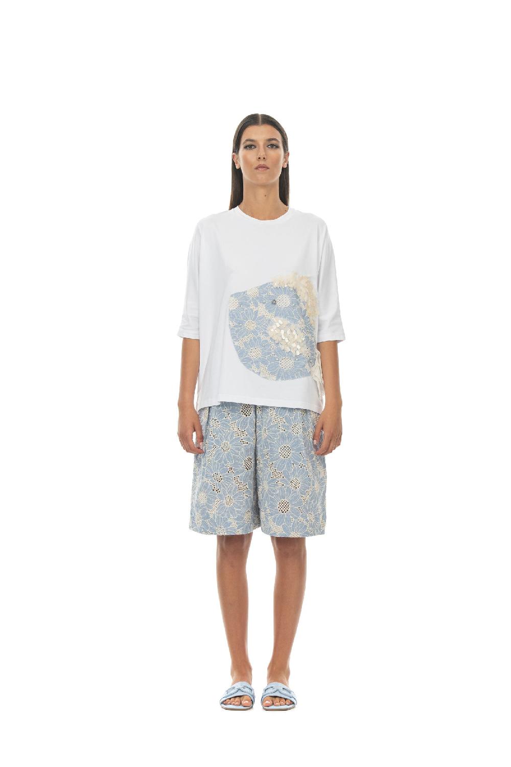 ROSÈ A POIS Sirenetta T-shirt Economico