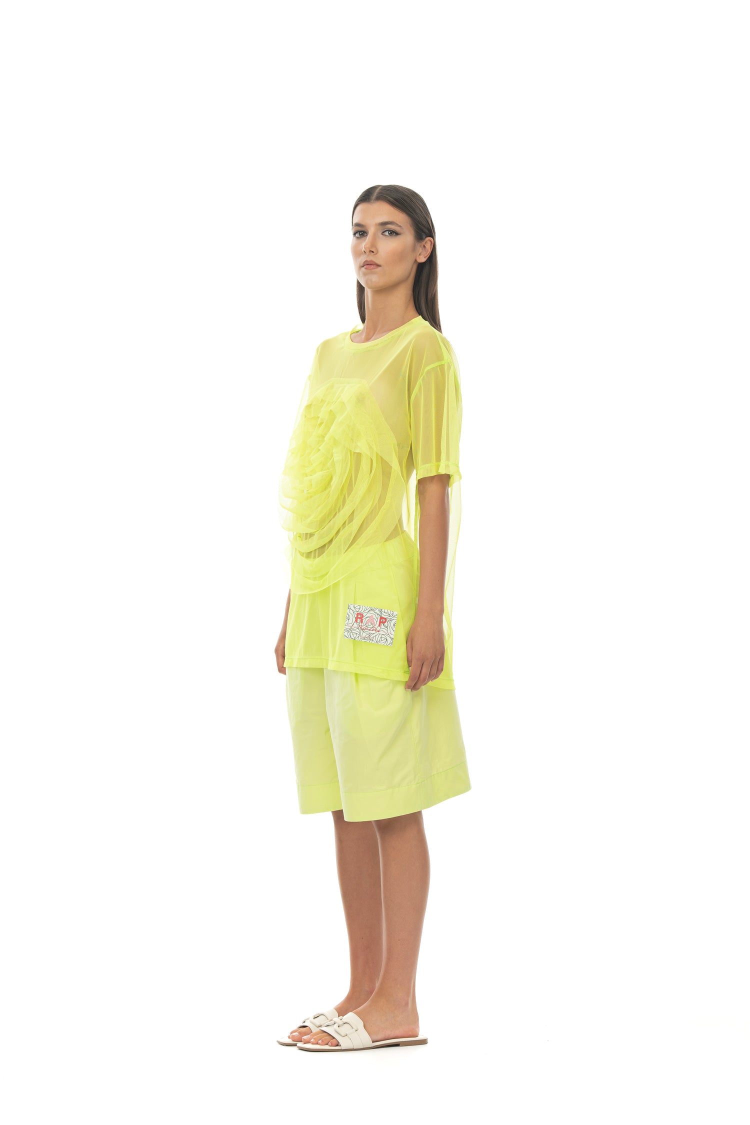 ROSÈ A POIS Peggy T-shirt Lime Super sconto