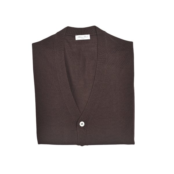 Salvatore Piccolo Cardigan con bottoni Royal Merino Vendita Economica
