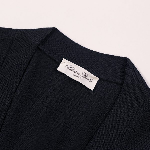 Salvatore Piccolo Cardigan Blue Navy In Linea