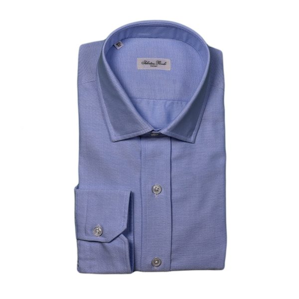 Salvatore Piccolo Camicia Oxford blu Saldi