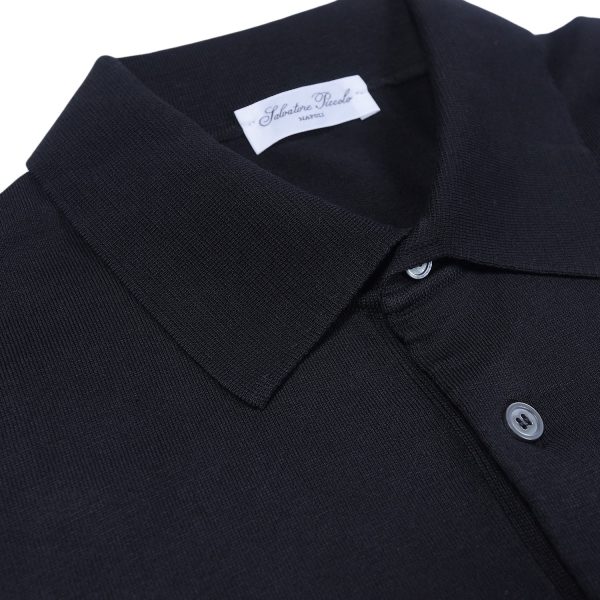 Salvatore Piccolo Polo mezza manica Crêpe Saldi Di Fabbrica