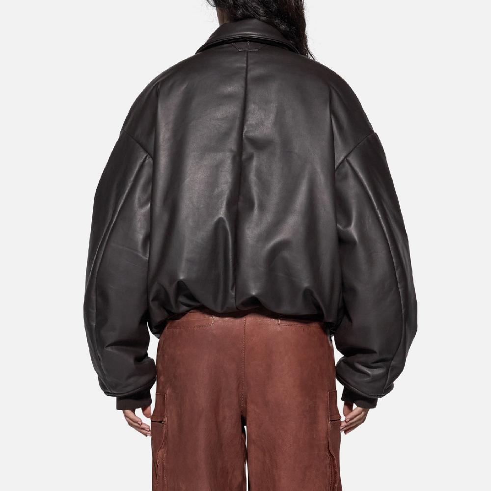 Salvatore Santoro BOMBER IN PELLE - TESTA DI MORO Negozi Online