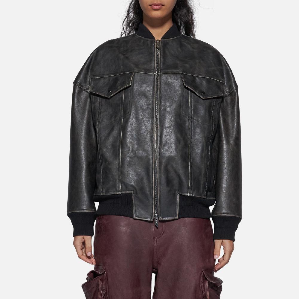 Salvatore Santoro BOMBER IN PELLE - BLACK Fino Al -60%