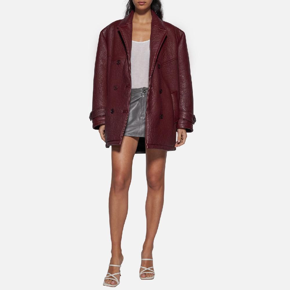 Salvatore Santoro GIACCA IN PELLE - BORDEAUX Shopping Online