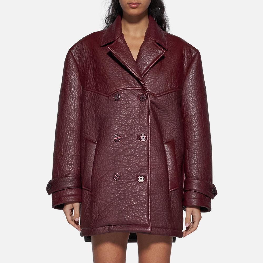 Salvatore Santoro GIACCA IN PELLE - BORDEAUX Shopping Online