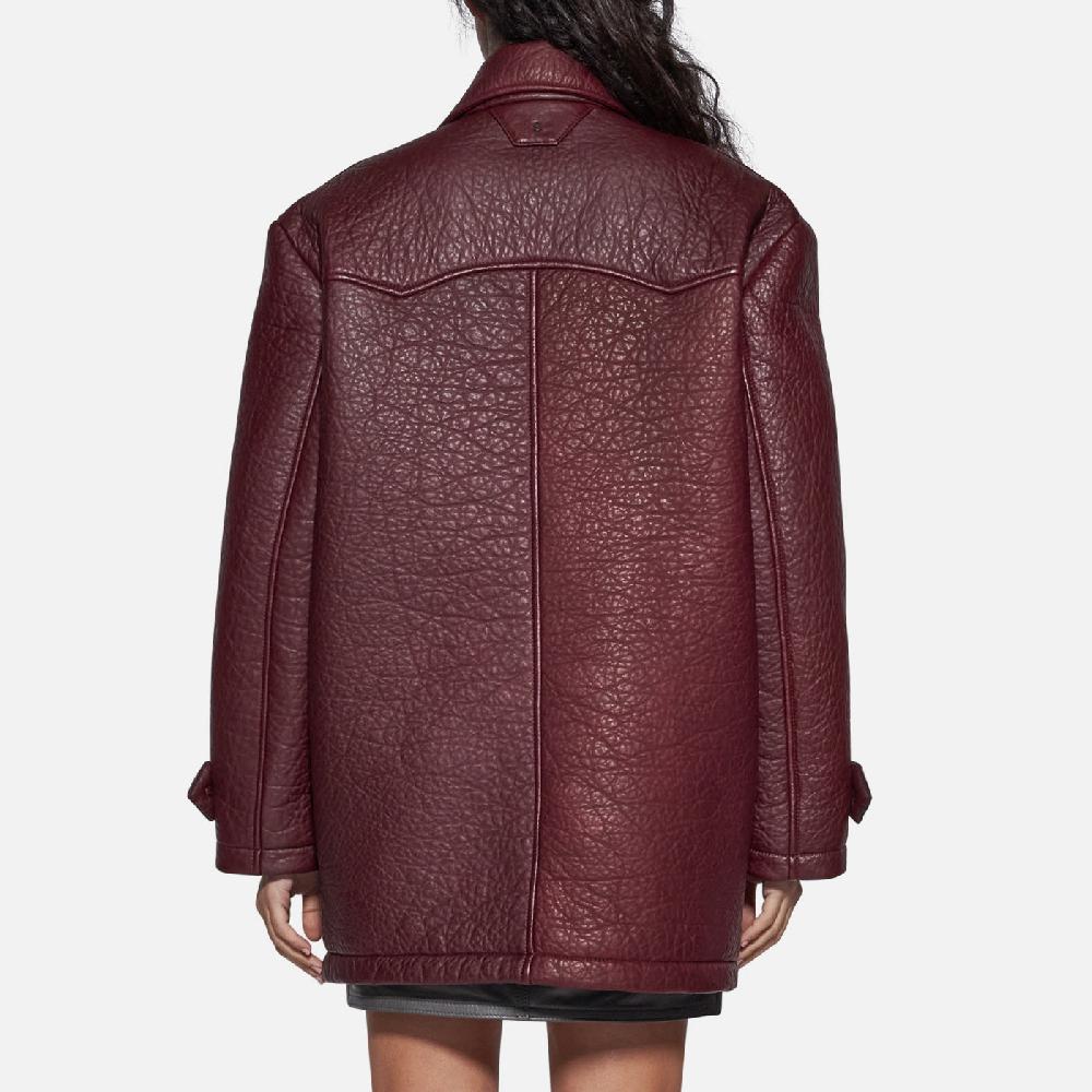 Salvatore Santoro GIACCA IN PELLE - BORDEAUX Shopping Online