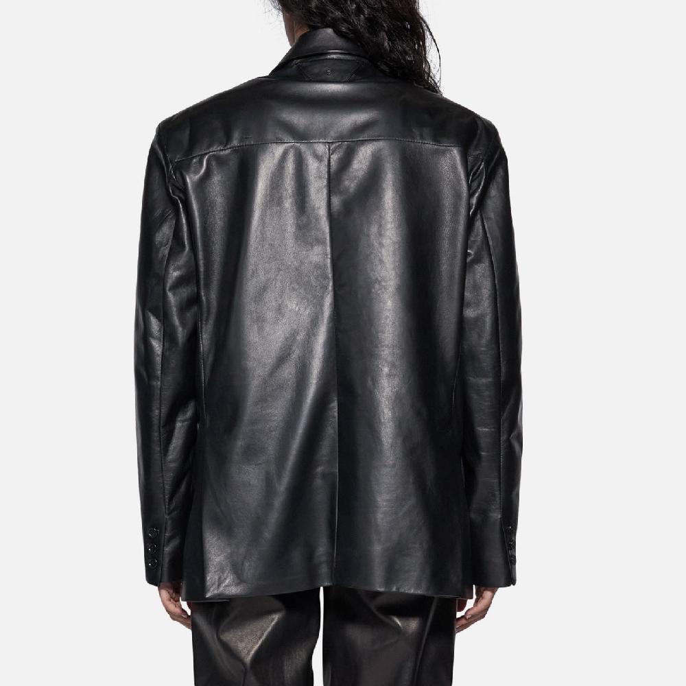 Salvatore Santoro BLAZER IN PELLE - BLACK Affare Del Giorno