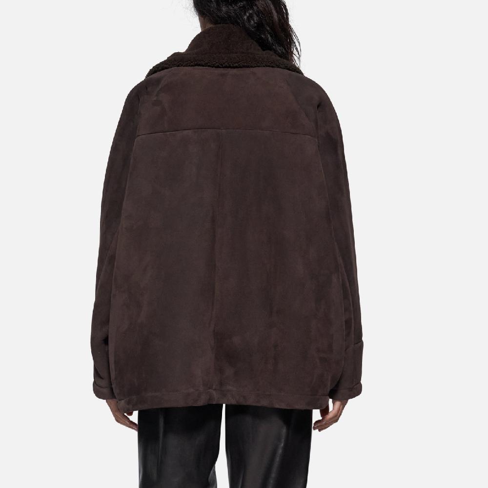 Salvatore Santoro GIACCA IN SHEARLING - DARK BROWN Sconto di tempo limitato