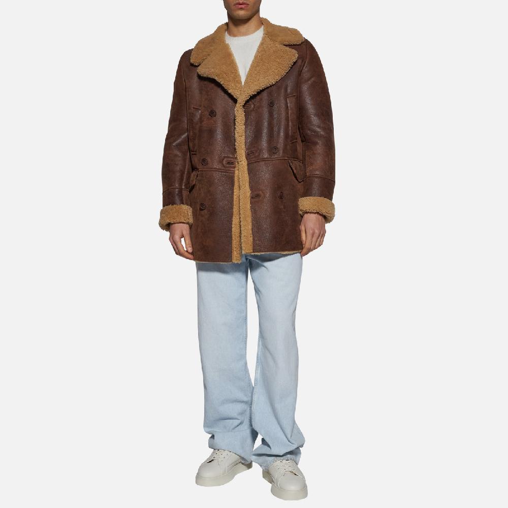 Salvatore Santoro GIACCA IN SHEARLING - RUST Hotsell