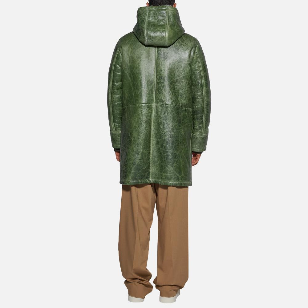 Salvatore Santoro GIACCA IN SHEARLING - GREEN Vendita Calda
