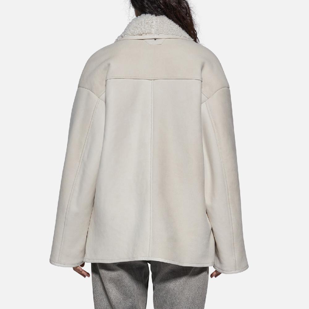 Salvatore Santoro GIACCA IN SHEARLING - IVORY In Saldo