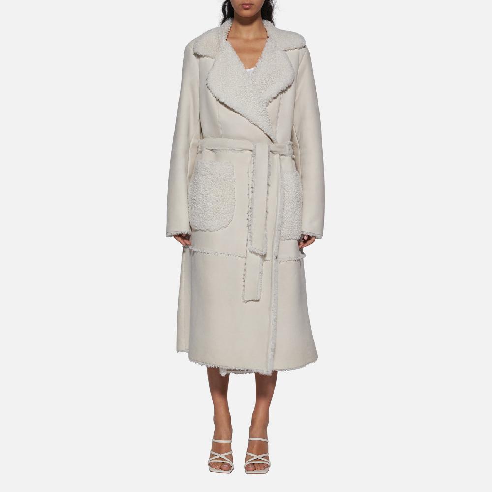 Salvatore Santoro CAPPOTTO IN SHEARLING - IVORY Nuova