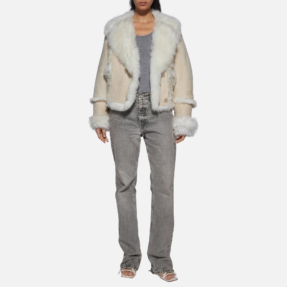 Salvatore Santoro GIACCA IN SHEARLING - IVORY Moda