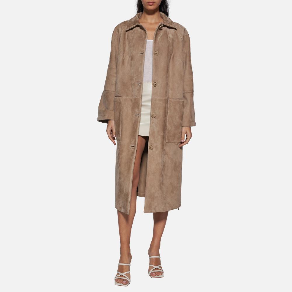 Salvatore Santoro CAPPOTTO IN CAMOSCIO - SAND Nuovo