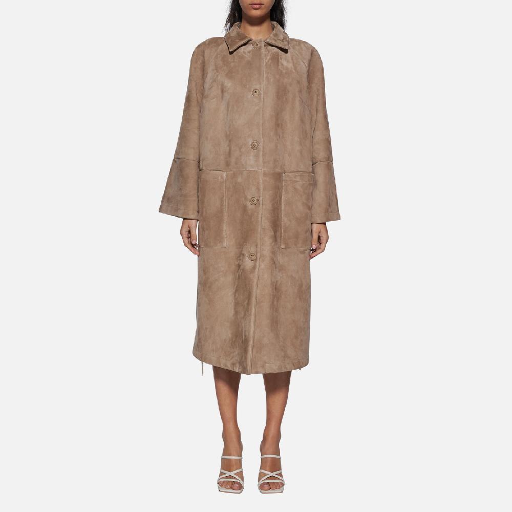 Salvatore Santoro CAPPOTTO IN CAMOSCIO - SAND Nuovo