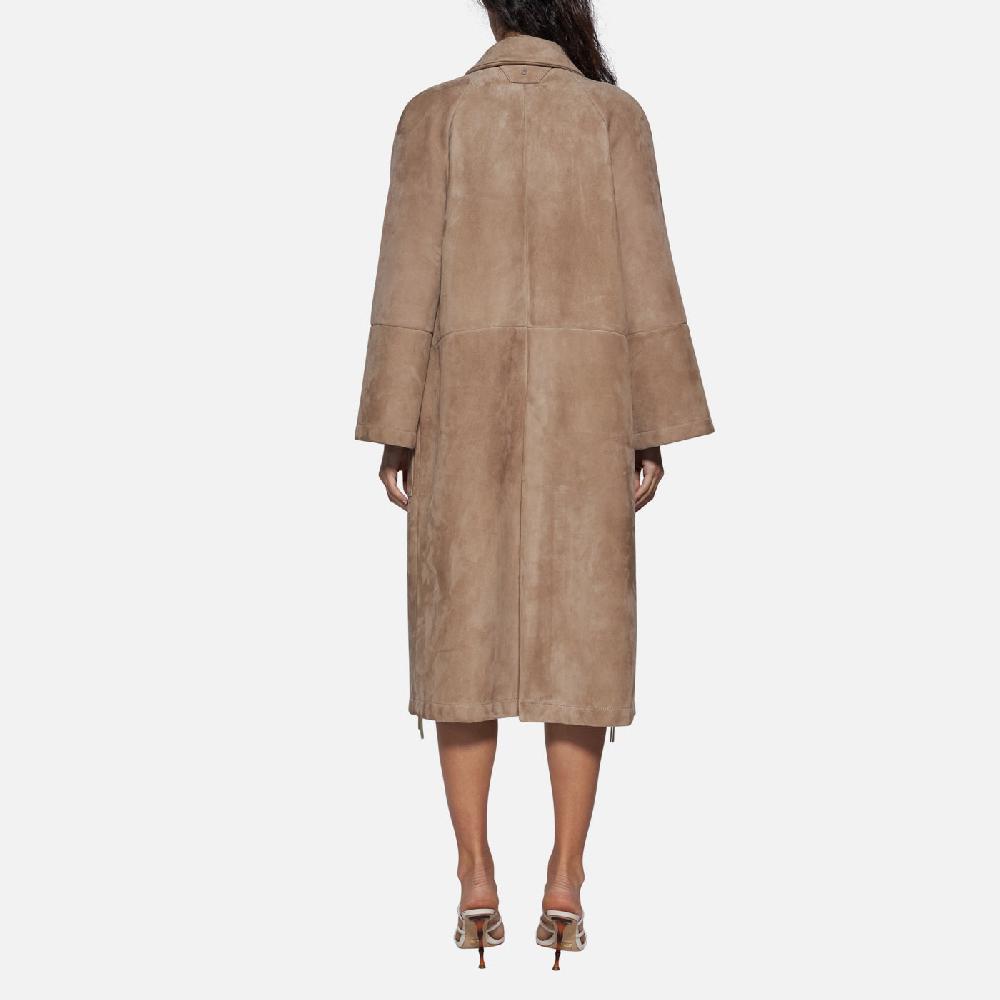 Salvatore Santoro CAPPOTTO IN CAMOSCIO - SAND Nuovo