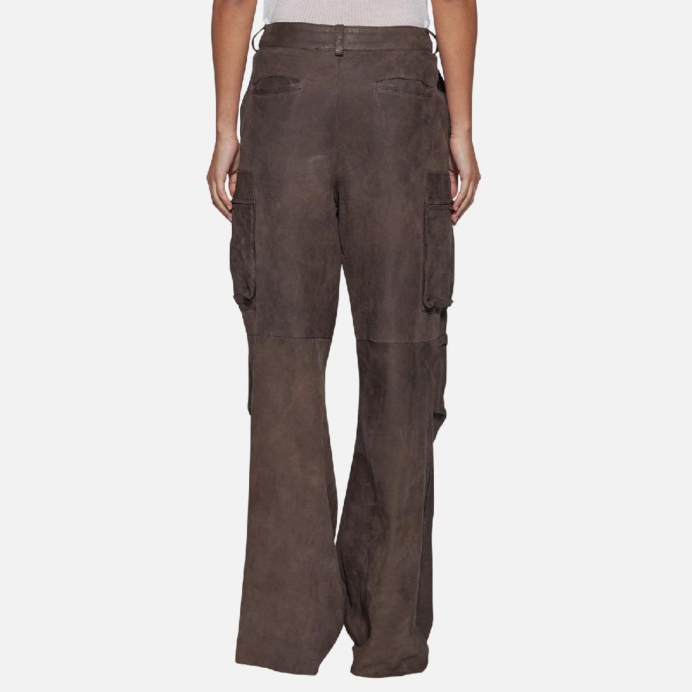Salvatore Santoro PANTALONE IN PELLE - STONE Vendita